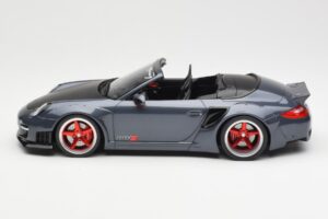 Porsche 911 997 Kabrió Liberty Walk Szürke GT Spirit 1:18 GT463 Gyanta – 3. kép a 6-ből