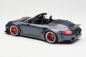 Porsche 911 997 Kabrió Liberty Walk Szürke GT Spirit 1:18 GT463 Gyanta – 5. kép a 6-ből