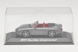 Porsche 911 997 Turbo Cabriolet Grey Metallic Minichamps 1:43 WAP02015216 Fém – 4. kép a 5-ből
