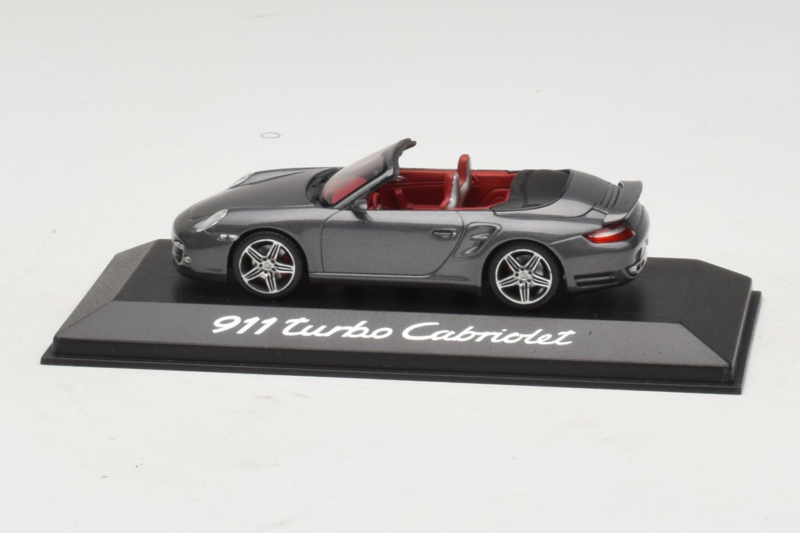 Porsche 911 997 Turbo Cabriolet Grey Metallic Minichamps 1:43 WAP02015218 Fém