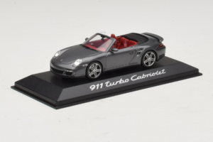 Porsche 911 997 Turbo Cabriolet Grey Metallic Minichamps 1:43 WAP02015218 Fém – 2. kép a 4-ből