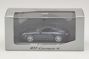 Porsche 911 997 Carrera 4 Dark Blue Metallic Minichamps 1:43 WAP02010016 Fém – 3. kép a 3-ből