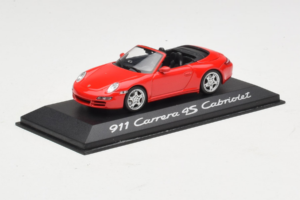 Porsche 911 997 Carrera 4S Kabrió Piros Minichamps 1:43 WAP02015316 Fém – 2. kép a 5-ből