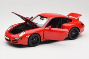 Porsche 911 997 Carrera 4S Piros Norev 1:18 187510 Fém – 2. kép a 8-ből