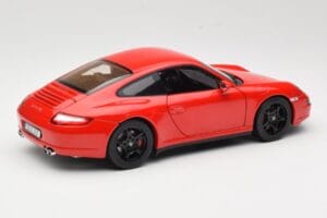 Porsche 911 997 Carrera 4S Piros Norev 1:18 187510 Fém – 3. kép a 8-ből
