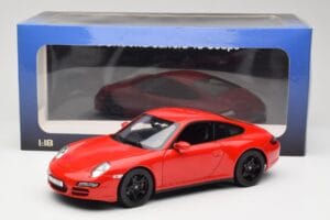 Porsche 911 997 Carrera 4S Piros Norev 1:18 187510 Fém – 8. kép a 8-ből