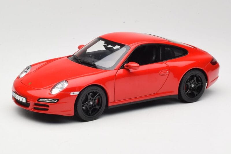 Porsche 911 997 Carrera 4S Piros Norev 1:18 187510 Fém