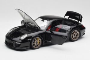 Porsche 911 997 GT2 RS Fekete & Ezüst Felnik Minichamps 1:18 100069401 Fém – 2. kép a 8-ből