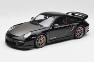 Porsche 911 997 GT2 RS Fekete & Ezüst Felnik Minichamps 1:18 100069401 Fém