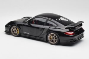 Porsche 911 997 GT2 RS Fekete & Ezüst Felnik Minichamps 1:18 100069401 Fém – 7. kép a 8-ből