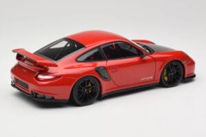 Porsche 911 997 GT2 RS Piros Fekete Felnikkel Minichamps 1:18 100069407 Fém – 3. kép a 8-ből