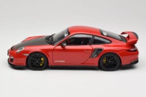 Porsche 911 997 GT2 RS Piros Fekete Felnikkel Minichamps 1:18 100069407 Fém – 4. kép a 8-ből