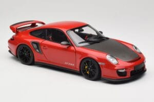 Porsche 911 997 GT2 RS Piros Fekete Felnikkel Minichamps 1:18 100069407 Fém – 6. kép a 8-ből