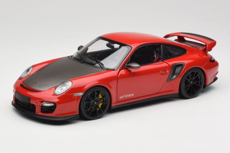 Porsche 911 997 GT2 RS Piros Fekete Felnikkel Minichamps 1:18 100069407 Fém