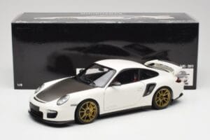 Porsche 911 997 GT2 RS Fehér & Arany Felnik Minichamps 1:18 100069406 Fém – 8. kép a 8-ből