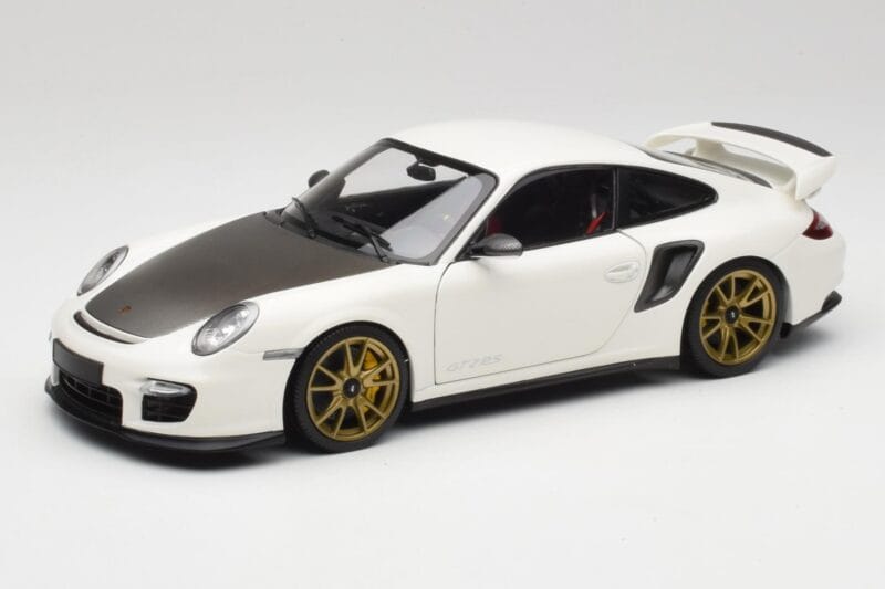 Porsche 911 997 GT2 RS Fehér & Arany Felnik Minichamps 1:18 100069406 Fém