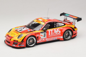 Porsche 911 997 GT3 R #8 De Lorenzi Racing De Lorenzi 24 Hours of Spa 2011 Minichamps 1:18 151118918 Fém