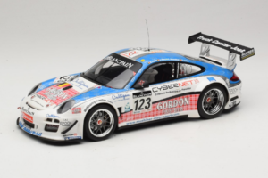 Porsche 911 997 GT3 R #123 Muhlner Motorsport E. Fumal / E. Thiry 24 Hours of Spa 2011 Minichamps 1:18 151118923 Fém