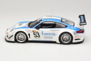 Porsche 911 997 GT3 R #53 Muhlner Motorsport P-Y. Vannelet / U. Peyroles Class Winners 24 Hours of Spa 2010 Minichamps 1:18 1 – 3. kép a 6-ből