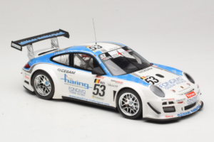 Porsche 911 997 GT3 R #53 Muhlner Motorsport P-Y. Vannelet / U. Peyroles Class Winners 24 Hours of Spa 2010 Minichamps 1:18 1 – 4. kép a 6-ből