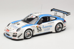 Porsche 911 997 GT3 R #53 Muhlner Motorsport P-Y. Vannelet / U. Peyroles Class Winners 24 Hours of Spa 2010 Minichamps 1:18 Porsche 911 997 GT3 R #53 Muhlner Motorsport P-Y. Vannelet / U. Peyroles Class Winners 24 Hours of Spa 2010 Minichamps 1:18 1