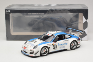 Porsche 911 997 GT3 R #53 Muhlner Motorsport P-Y. Vannelet / U. Peyroles Class Winners 24 Hours of Spa 2010 Minichamps 1:18 1 – 6. kép a 6-ből