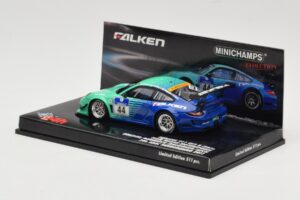 Porsche 911 997 GT3 R #44 Team Falken S. Henzler / P. Dumbreck / M. Ragginger / S. Asch 24 Hours Nurburgring 2011 Minichamps  – 3. kép a 4-ből