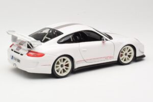Porsche 911 997 GT3 RS 4.0 Fehér Bburago 1:18 18-11036 Fém – 3. kép a 8-ből