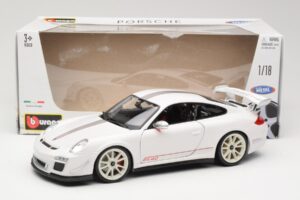 Porsche 911 997 GT3 RS 4.0 Fehér Bburago 1:18 18-11036 Fém – 8. kép a 8-ből