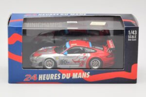 Porsche 911 997 GT3 RSR #80 Flying Lizard J. Van Overbeek / J. Bergmeister / S. Neiman 24 Hours of Le Mans 2008 Minichamps 1: – 4. kép a 4-ből