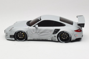 Porsche 911 997 Liberty Walk Szürke GT Spirit 1:18 GT126 Gyanta – 3. kép a 6-ből