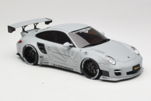Porsche 911 997 Liberty Walk Szürke GT Spirit 1:18 GT126 Gyanta – 4. kép a 6-ből