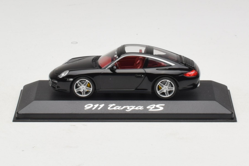 Porsche 911 997 Targa 4S Fekete Minichamps 1:43 WAP02002518 Fém