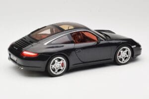 Porsche 911 997 Targa Fekete Norev 1:18 187506 Fém – 3. kép a 8-ből