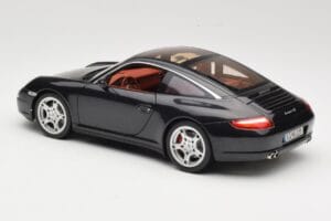Porsche 911 997 Targa Fekete Norev 1:18 187506 Fém – 7. kép a 8-ből