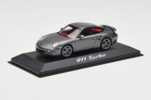 Porsche 911 997 Turbo Anthracite Grey Minichamps 1:43 WAP0200010A Fém – 2. kép a 4-ből