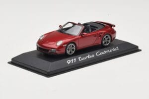 Porsche 911 997 Turbo Kabrió Piros Minichamps 1:43 WAP0200130A Fém – 2. kép a 4-ből