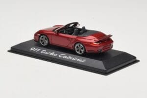 Porsche 911 997 Turbo Kabrió Piros Minichamps 1:43 WAP0200130A Fém – 3. kép a 4-ből
