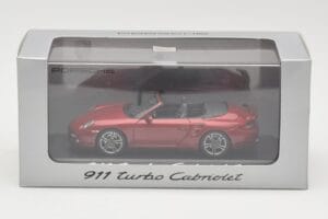 Porsche 911 997 Turbo Kabrió Piros Minichamps 1:43 WAP0200130A Fém – 4. kép a 4-ből