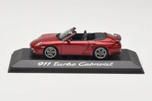 Porsche 911 997 Turbo Kabrió Piros Minichamps 1:43 WAP0200130A Fém