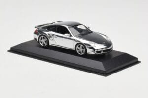 Porsche 911 997 Turbo Chrome Silver Minichamps 1:43 WAP02060816-R Fém – 3. kép a 5-ből