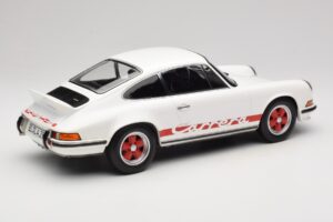 Porsche 911 Carrera RS 2.7 Grand Prix White With Red Norev 1:12 127514 Fém – 2. kép a 6-ből