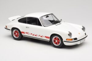 Porsche 911 Carrera RS 2.7 Grand Prix White With Red Norev 1:12 127514 Fém – 4. kép a 6-ből