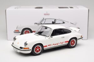 Porsche 911 Carrera RS 2.7 Grand Prix White With Red Norev 1:12 127514 Fém – 6. kép a 6-ből