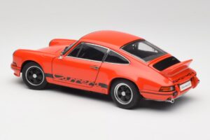 Porsche 911 Carrera RS 2.7 Narancssárga & Fekete Csíkok AUTOart 1:18 78054 Fém – 7. kép a 8-ből