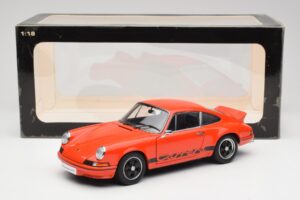 Porsche 911 Carrera RS 2.7 Narancssárga & Fekete Csíkok AUTOart 1:18 78054 Fém – 8. kép a 8-ből