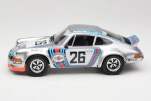 Porsche 911 Carrera RSR Group 4 GT #26 Martini Racing H. Muller / G. van Lennep GT Class Winner 1000 km Dijon 1973 Minichamps – 3. kép a 6-ből