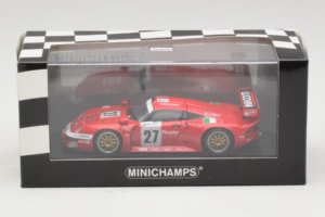 Porsche 911 GT1 #27 BMS Scuderia Italia 24 Hours of Le Mans 1997 Minichamps 1:43 430976627 Fém – 4. kép a 4-ből