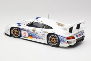 Porsche 911 GT1 #6 T. Boutsen / H-J. Stuck 1997 UT Models 1:18 39720 Fém – 7. kép a 8-ből