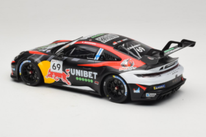Porsche 911 GT3 Cup 992 #69 K. Rovanpera Zolder GP 2024 IXO 1:18 18RMC226 Fém – 5. kép a 6-ből